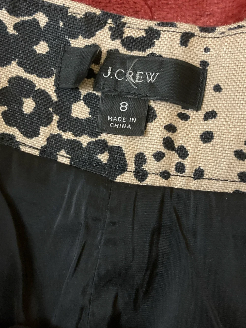 J. Crew Beige and Black Leopard Print High Rise Trouser Shorts - Picture 3 of 9